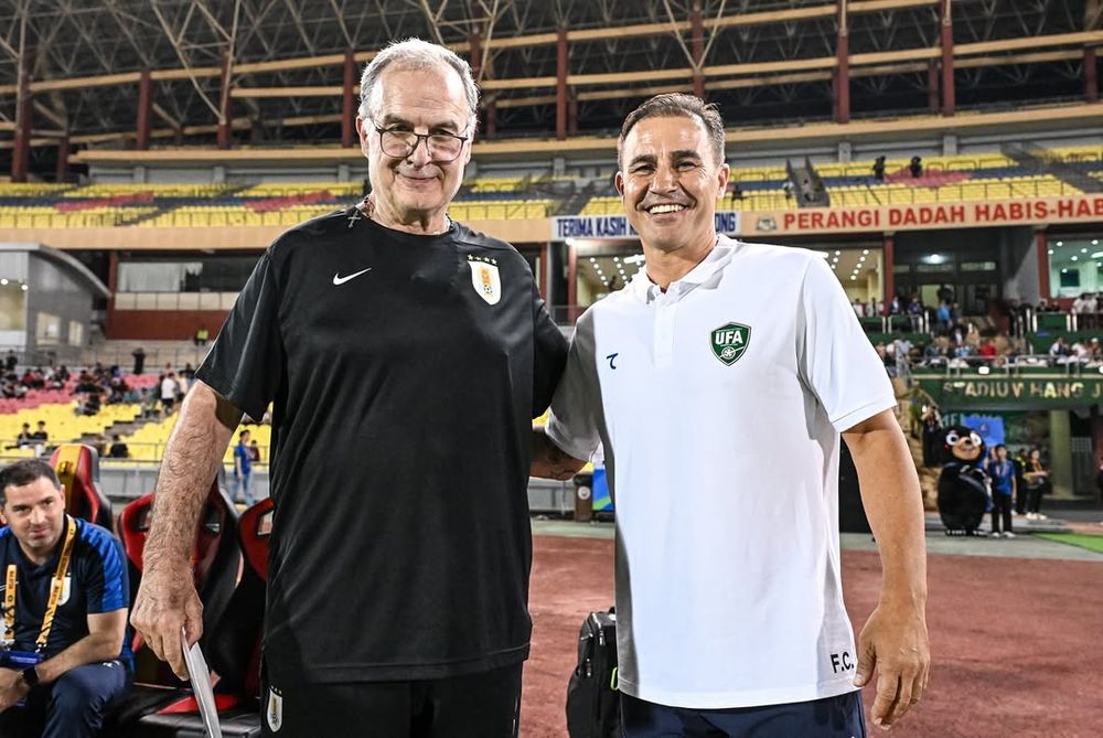 Marcelo Bielsa y Fabio Cannavaro