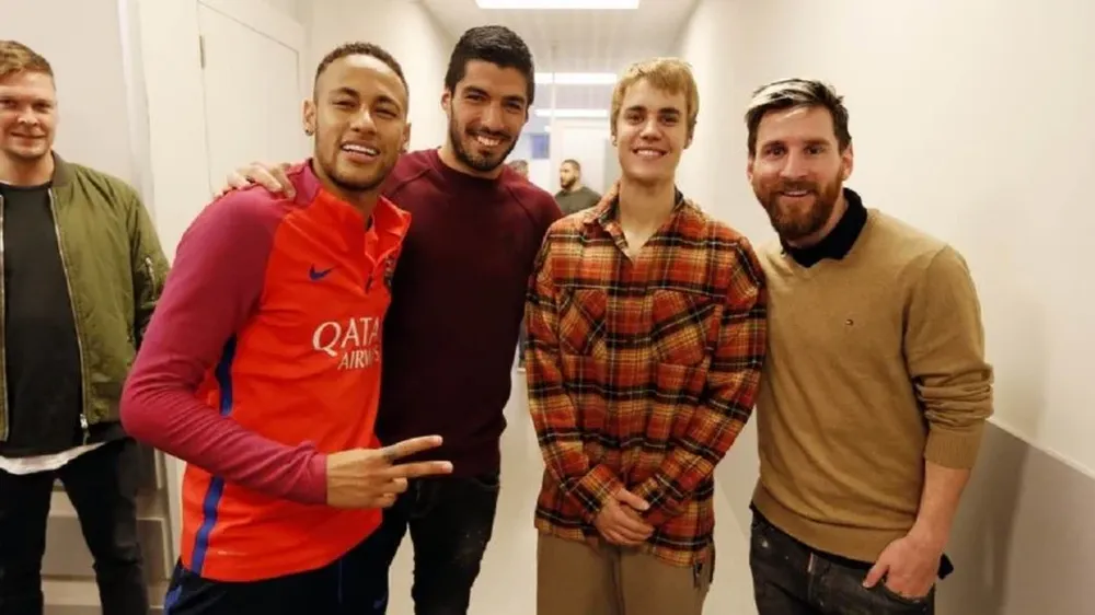 Neymar, Suárez, Bieber y Messi