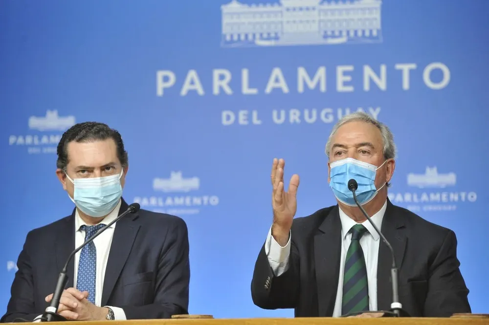 Rodrigo Ferrés (izquierda) y Luis Alberto Heber (derecha)