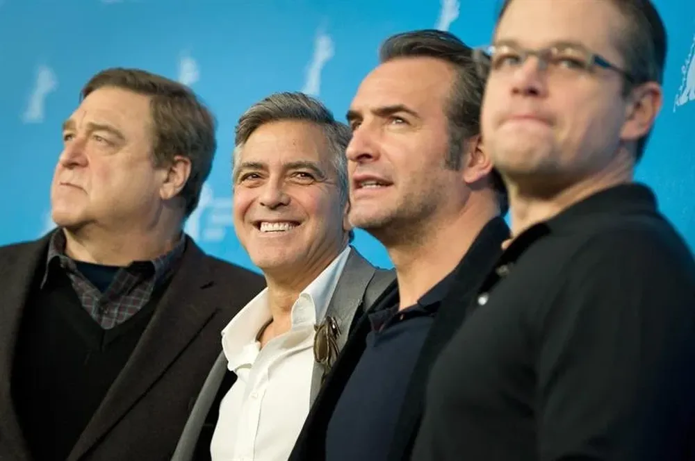 John Goodman, George Clooney, Jean Dujardin y Matt Damon