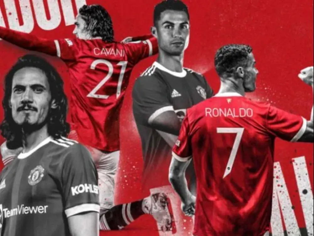 Ronaldo y Cavani, figuras del United