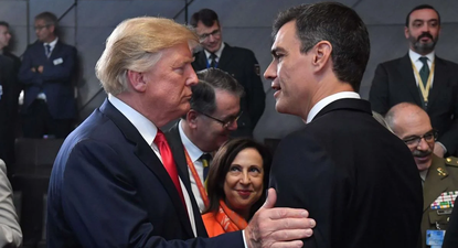 Pedro Sánchez y Donald Trump