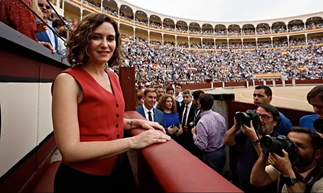 Isabel Díaz Ayuso en la Plaza de Toros