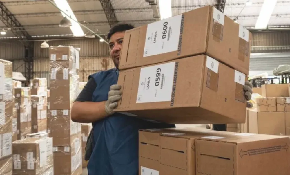 Ya está en marcha el operativo logístico para la distribución de la urnas