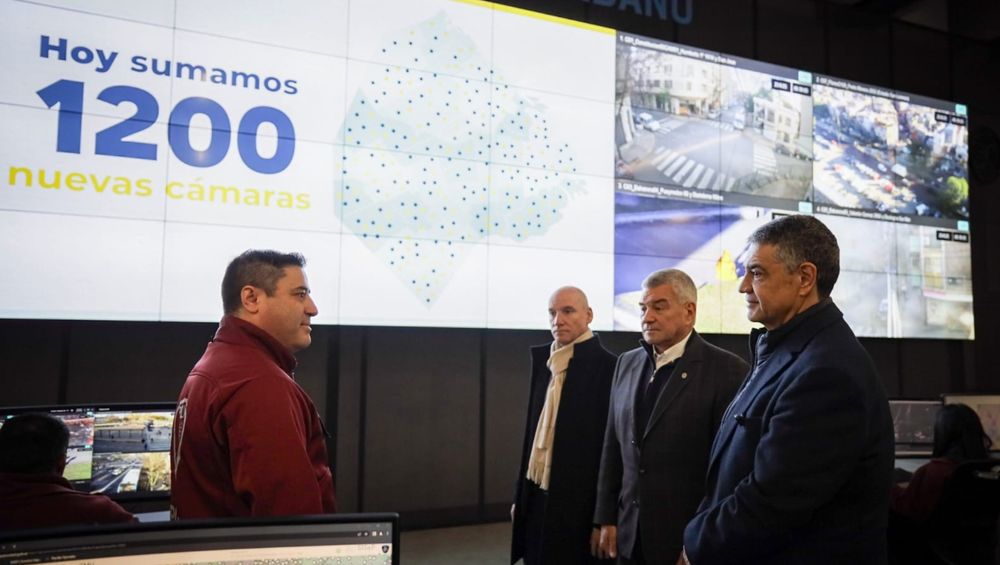 Jorge Macri destacó la expansión de la cobertura de videovigilancia en la Ciudad de Buenos Aires.