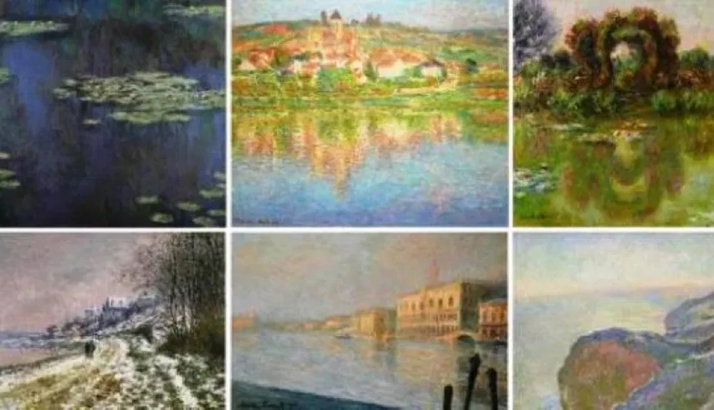 Una composición de cuatro lienzos de Claude Monet que serán subastados por Sothebys