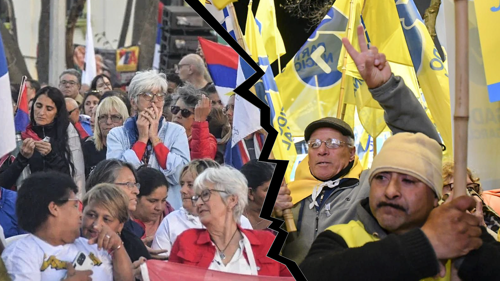 La grieta en la intención de voto