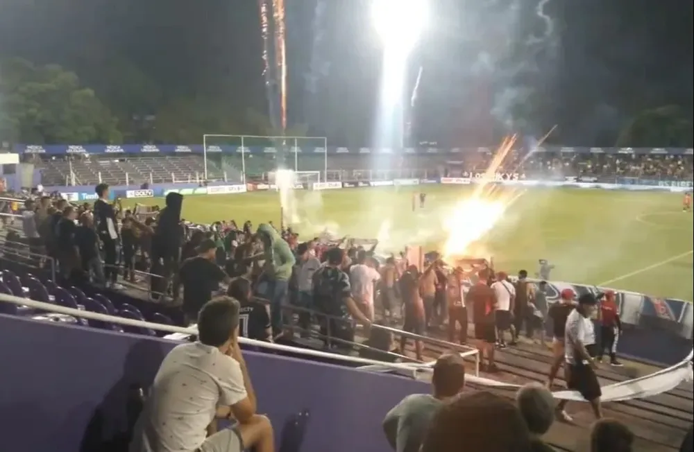 Hinchas de Colo Colo en el Franzini