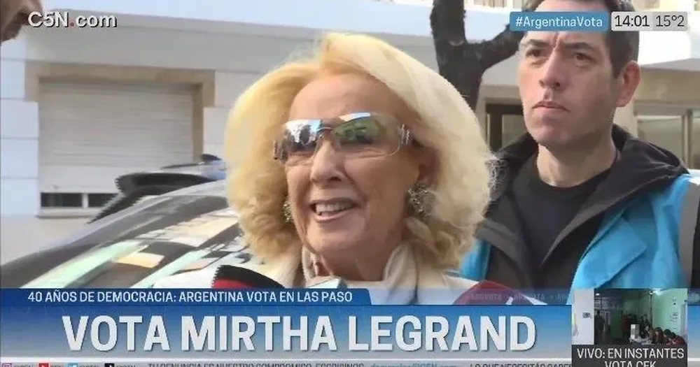 Mirtha Legrand ejerció su derecho a voto