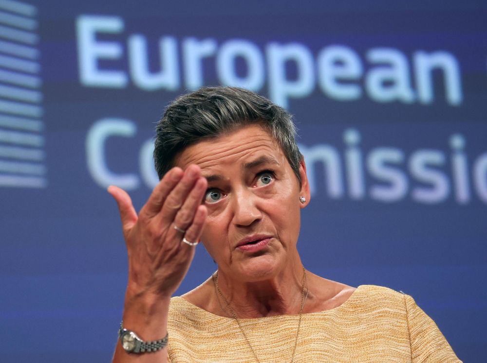 La vicepresidenta del Ejecutivo comunitario, Margrethe Vestager.