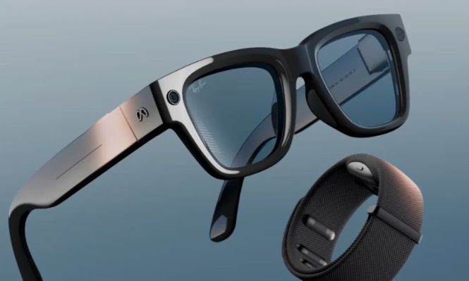 Meta presentó sus nuevos lentes Ray-Ban que se controlan con una pulsera inteligente