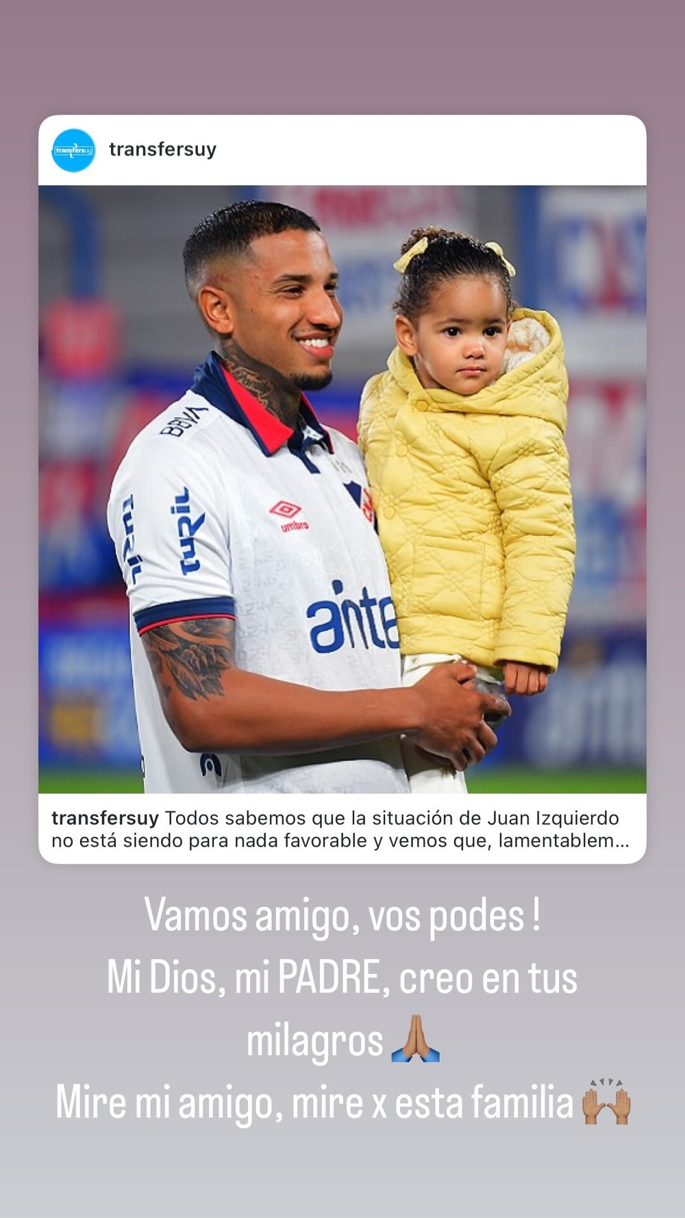 El mensaje de Leo Coelho para Juan Izquierdo