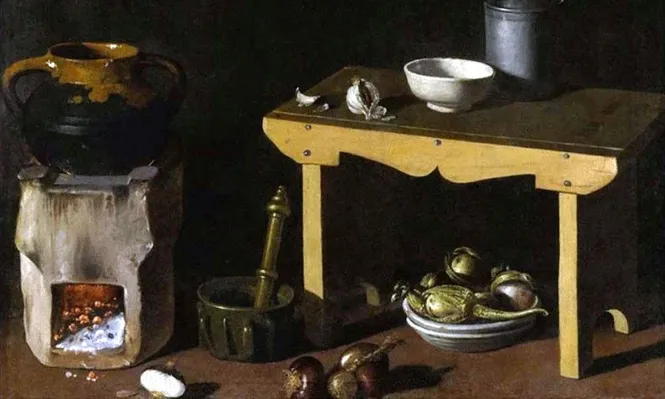 La obra titulada Bodegón de cocina, atribuido al pintor sevillano Diego Velázquez