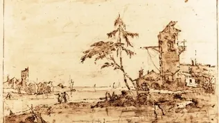 Laguna Capriccio con una torre, de Francesco Guardi.