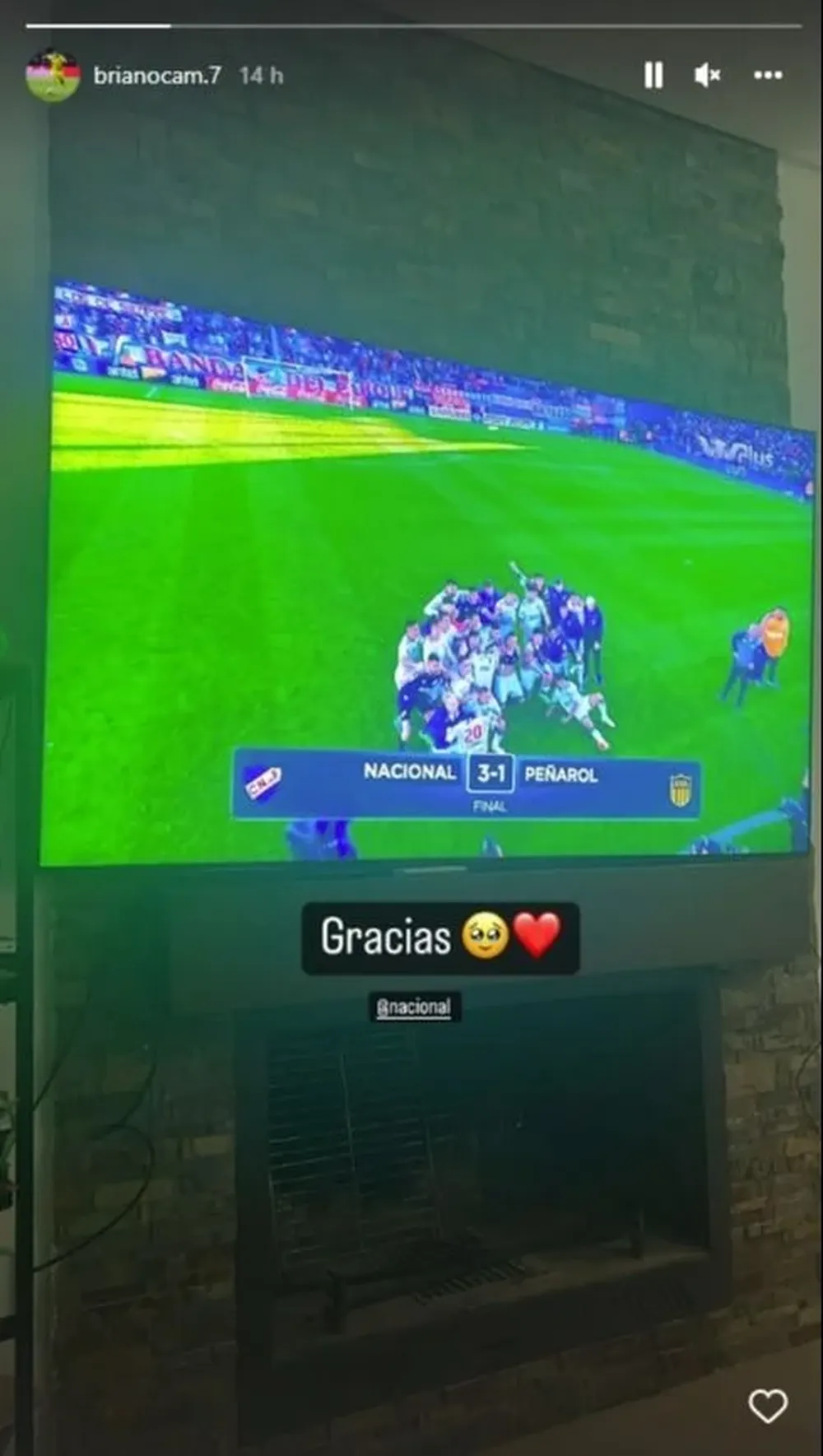 El mensaje de Brian Ocampo tras el final del clásico