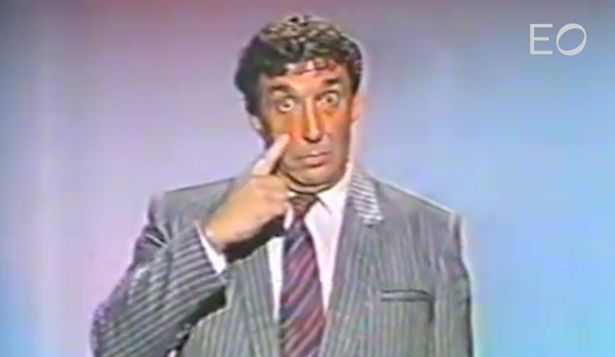 Cacho de la Cruz en El show del mediodía, programa histórico de la televisión uruguaya