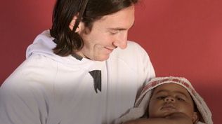 Lionel Messi y Lamine Yamal