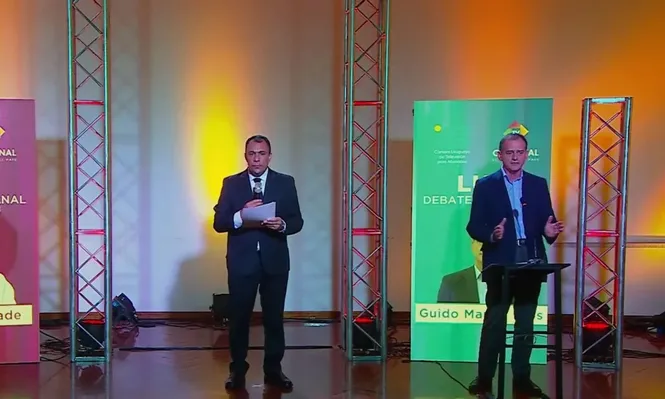 Manini durante el debate