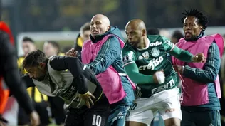 Felipe Melo cuando golpeó a Matías Mier en el Estadio Campeón del Siglo