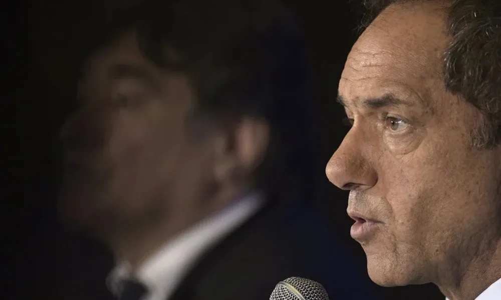 El candidato oficialista, Daniel Scioli.