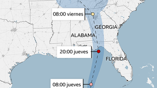 Video: Helene toca tierra en el noroeste de Florida como un potente huracán de categoría 4