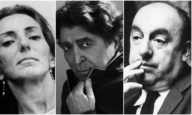 Idea Vilariño, Joaquín Sabina y Pablo Neruda