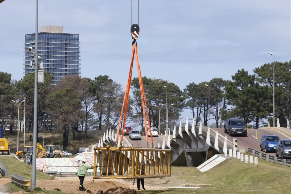 Comenzó apuntalamiento del puente de La Barra