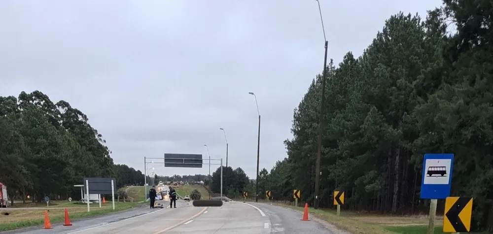 Fue entre una camioneta Chevrolet S10 y una moto