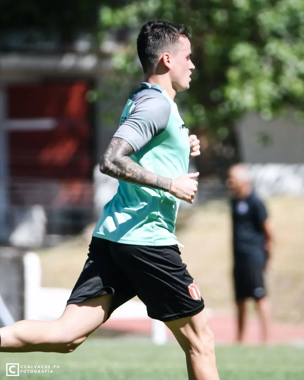 Nicolás Fonseca en la pretemporada de River Plate