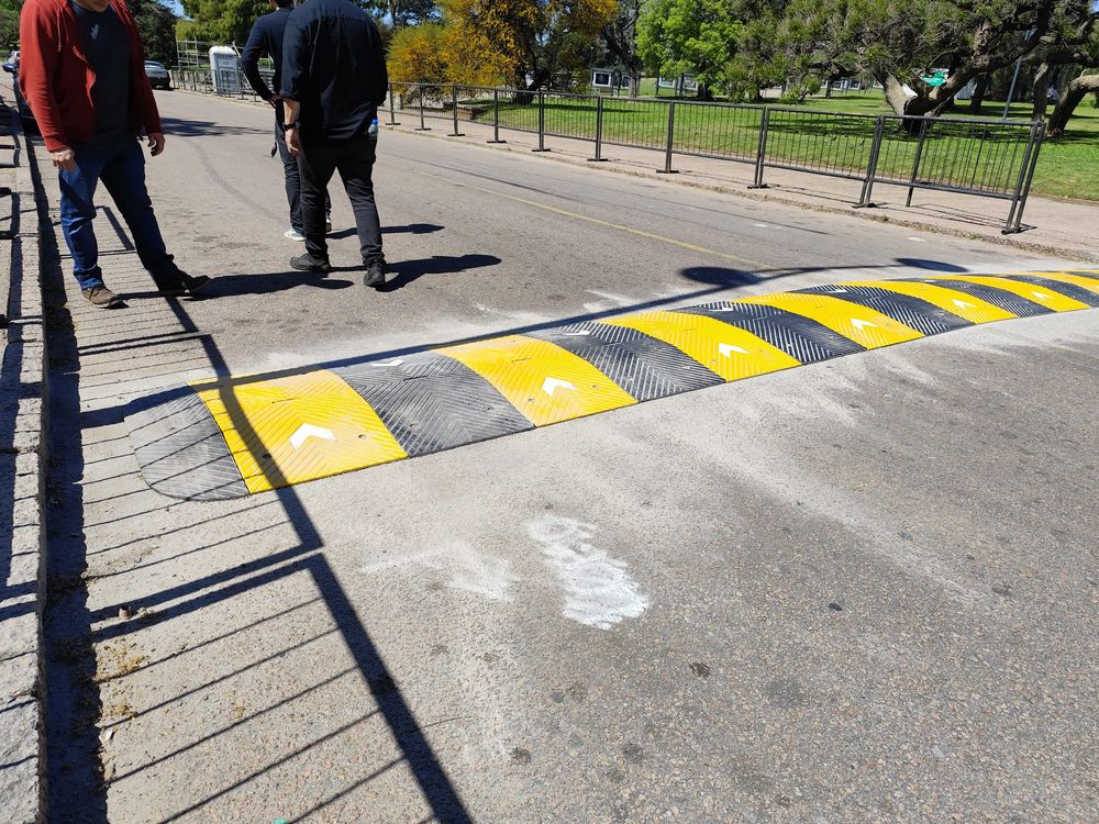 Lomo de burro en la calle Delmira Agustina