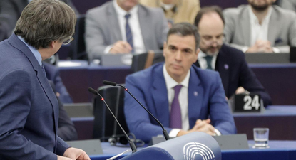 Pedro Sánchez y Carles Puigdemont