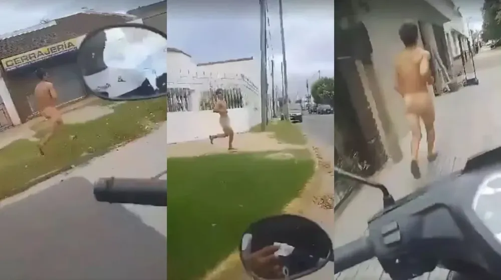 Desnudaron a un supuesto ladrón y lo hicieron correr por las calles de La Plata