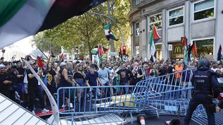 Fotos y videos de la frustrada Vuelta Ciclista: calles cortadas y desmanes por las protestas propalestinas