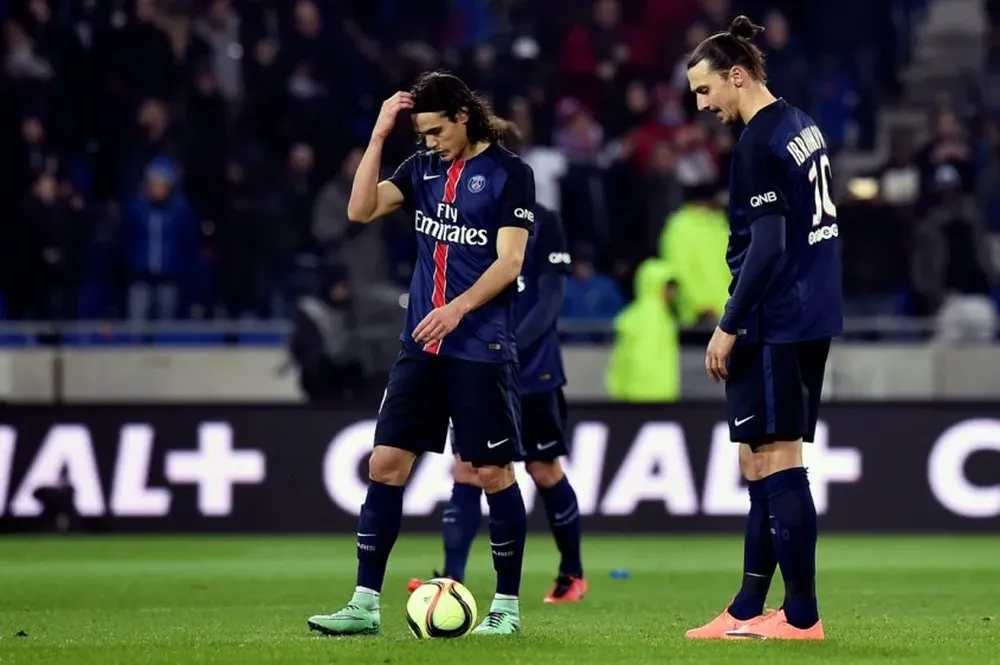 Edinson Cavani y Zlatan Ibrahimovic