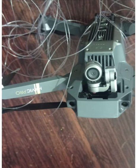 Dron capturado por la Policía que sobrevolaba el Penal de Libertad