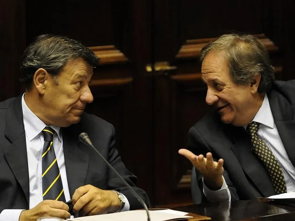 Nin Novoa junto a Sergio Abreu