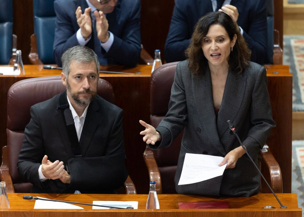 Isabel Díaz Ayuso en la Asamblea de Madrid