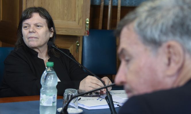 La fiscal Mónica Ferrero en el Parlamento. Archivo