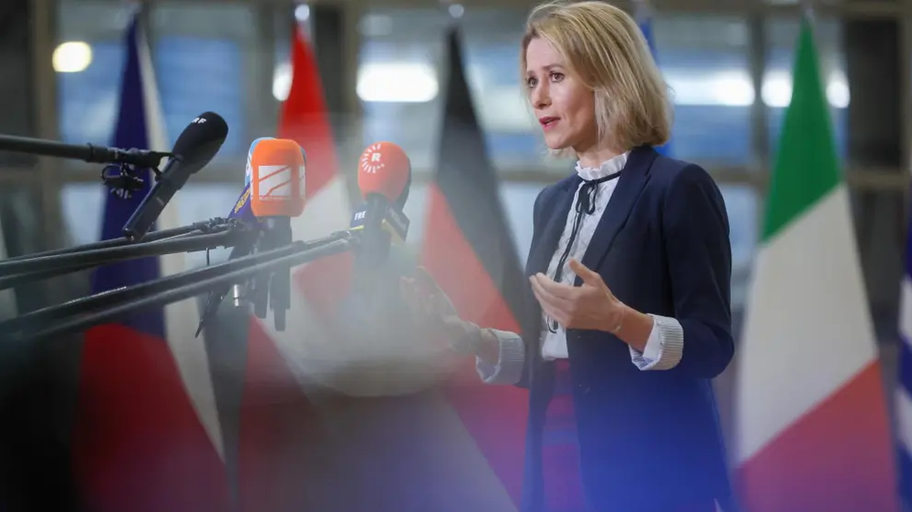 La ministra de la UE para Asuntos Exteriores y Seguridad, Kaja Kallas