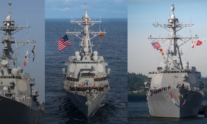 Cómo son los tres buques de guerra que Estados Unidos desplegó cerca de las costas de Venezuela