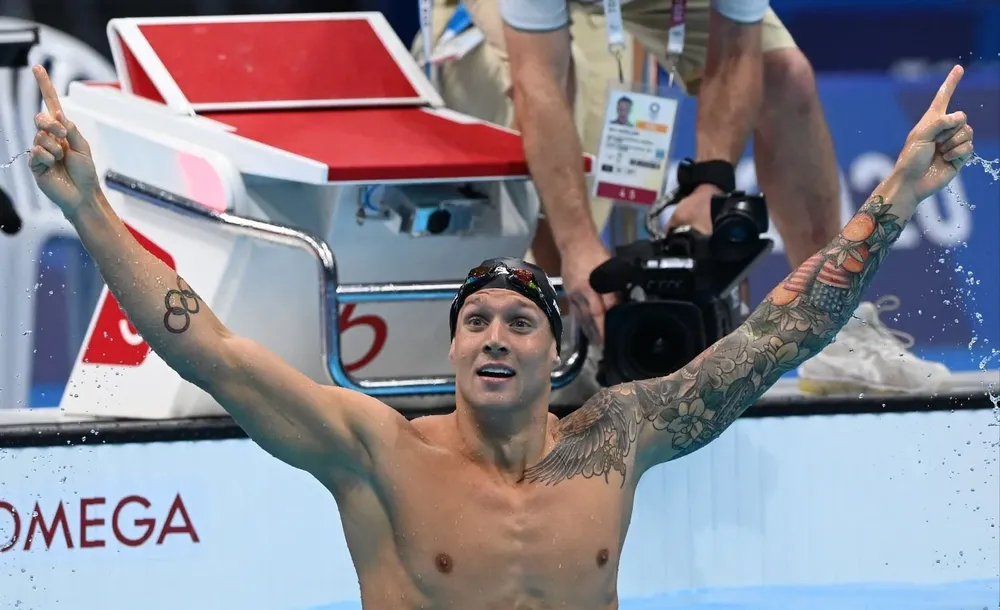 Caeleb Dressel, oro en 100 m libre con 47.02