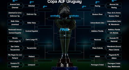 Los cruces de la Copa AUF Uruguay 2025