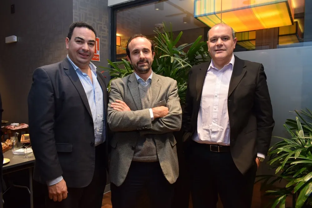 Alejandro Camejo, Santiago Lema y Gerardo Manggiarotti