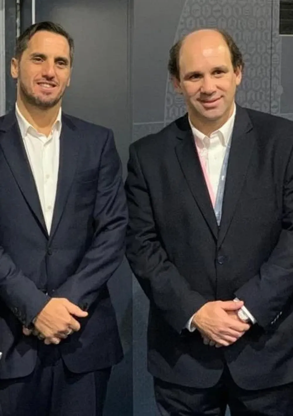Agustín Pichot, vice de World Rugby, y Sebastián Piñeyrúa, presidente de Sudamérica Rugby