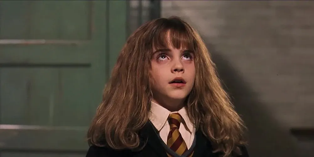 Emma Watson en una escena de la primera película de Harry Potter.