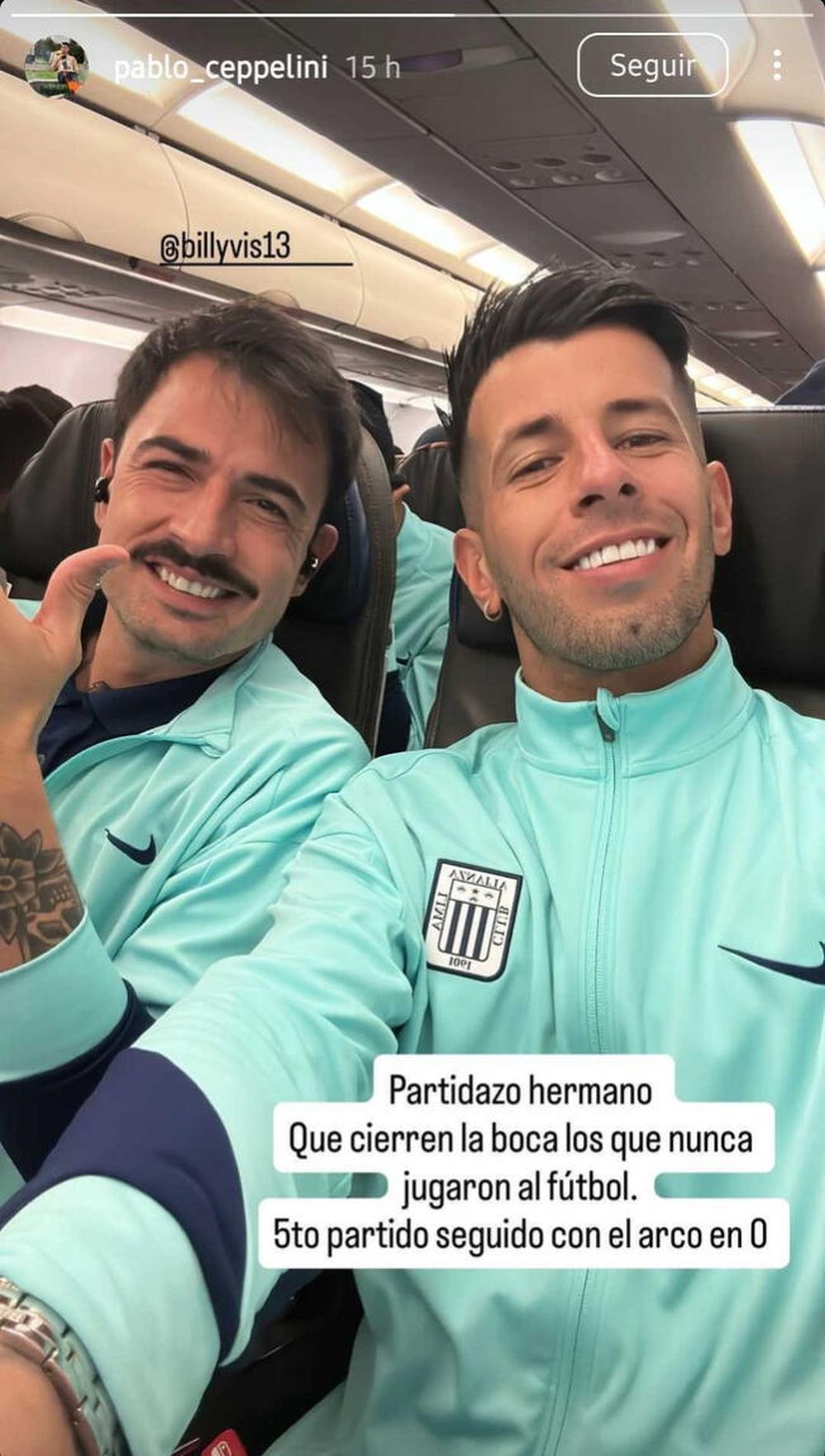 El posteo de Pablo Ceppelini para respaldar a Viscarra El posteo de Pablo Ceppelini para respaldar a Viscarra