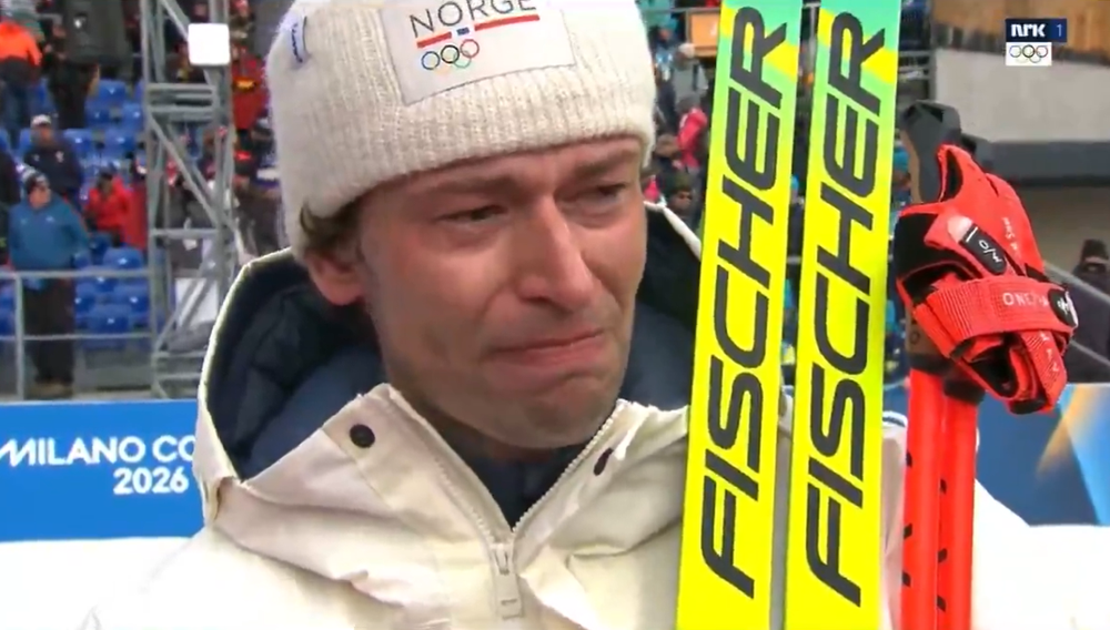 El insólito momento en los Juegos Olímpicos del biatleta noruego Sturla Holm Laegreid