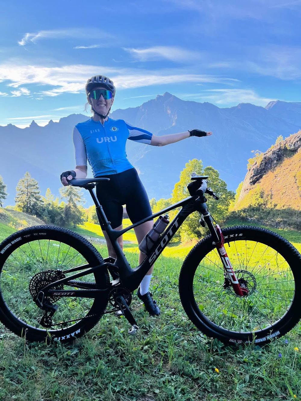 Ana Laura Fontes en el Mundial UCI de MTB en Suiza