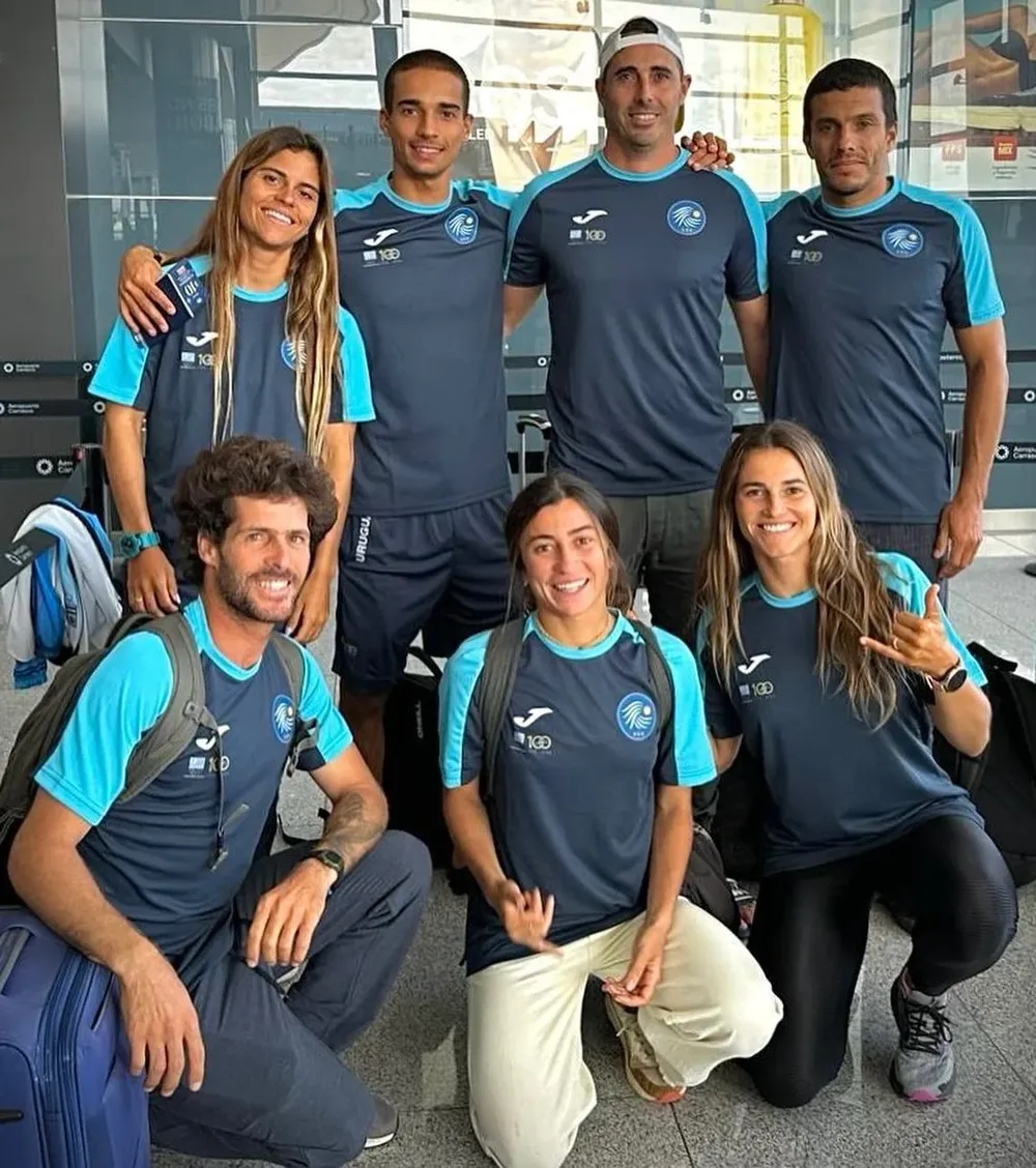 Delfina Morosini, Marcela Machado, Marco Giorgi, Martín Ottado, Sebastían Olarte y Sofía Alfonso viajaron a Puerto Rico al Campeonato Mundial de surf