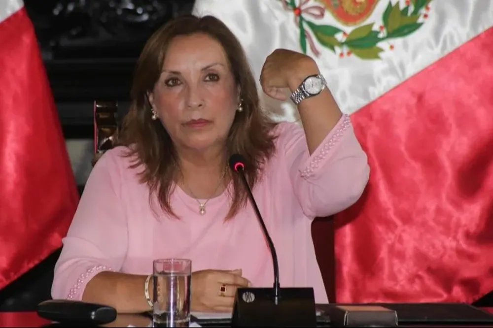 Diana Boluarte, presidenta de Perú.